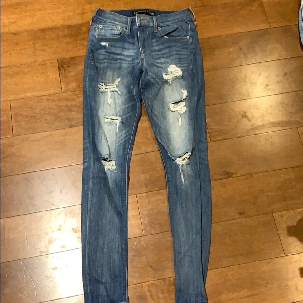 Express distressed jeans